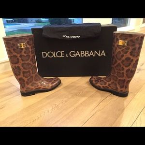 Dolce and Gabbana Rain Boots